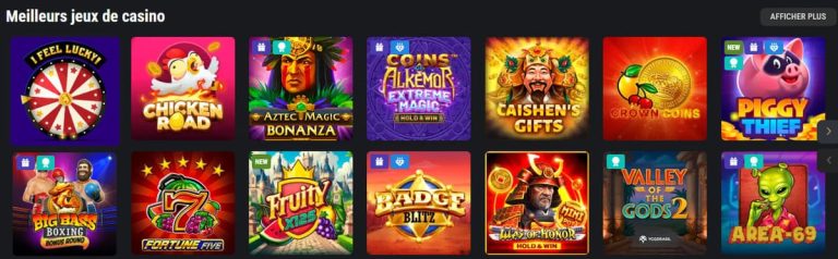 King Billy Casino jeux
